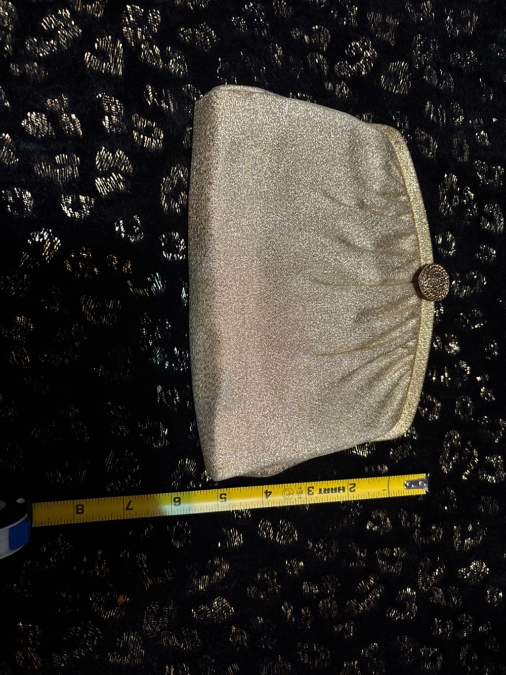 Stunning 1950’s Antique Gold Women’s Clutch Bag Pristine Condition - Picture 8 of 9